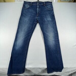 Levis 517 Bootcut Jeans Mens 36x34 Medium Wash Blue Denim Stretch 00517-0200